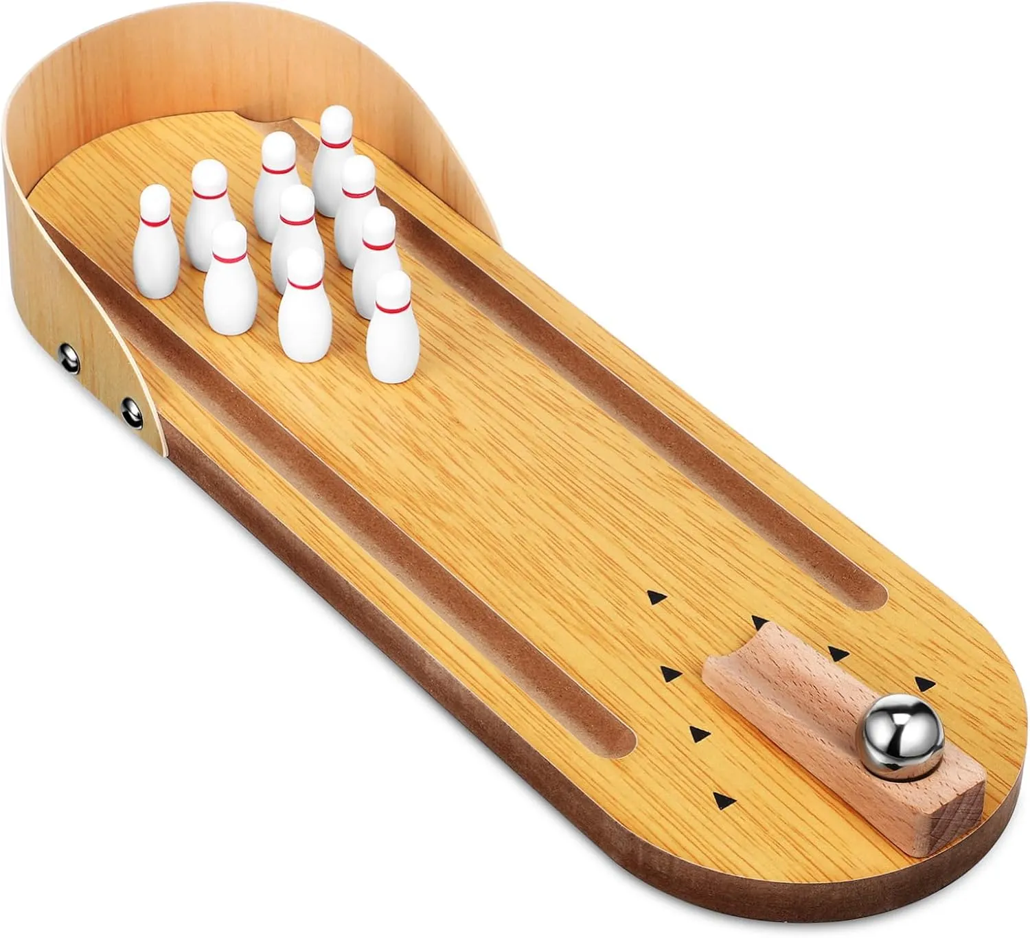 1Set Tabletop Bowling Game Set Mini Bowling Board Game for Adults Indoor Entertainment Party Fun Compact Design for Home Decoration