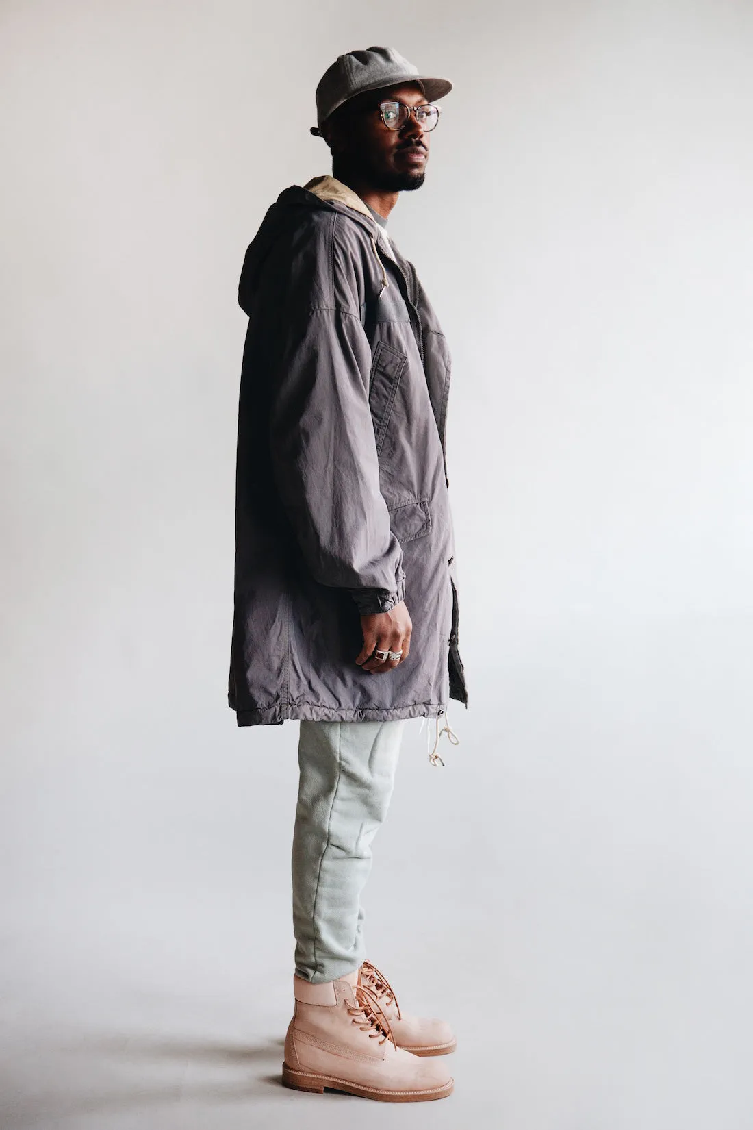 2 Tone Wool Cap - Light Grey