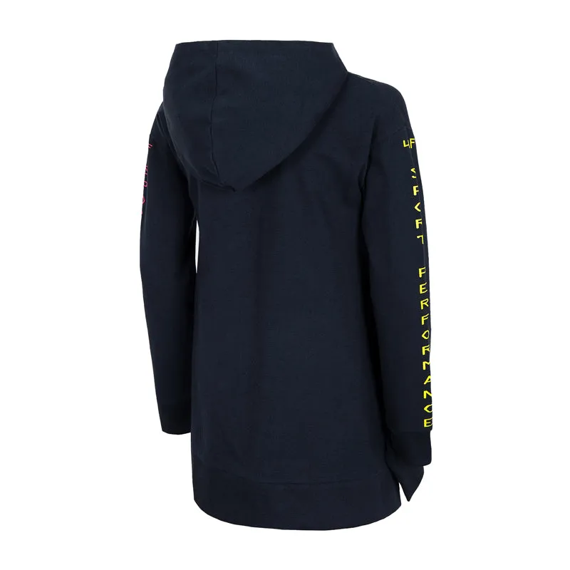 4F Dark Blue Long Hoodies 686
