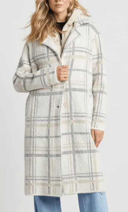 Adroit Women's Sara Single Breasted Knit Coatigan