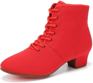 AOQUNFS Women Latin Dance Shoes Ballroom Lace-up Salsa Practice Dance Shoes,Model GB-NJB