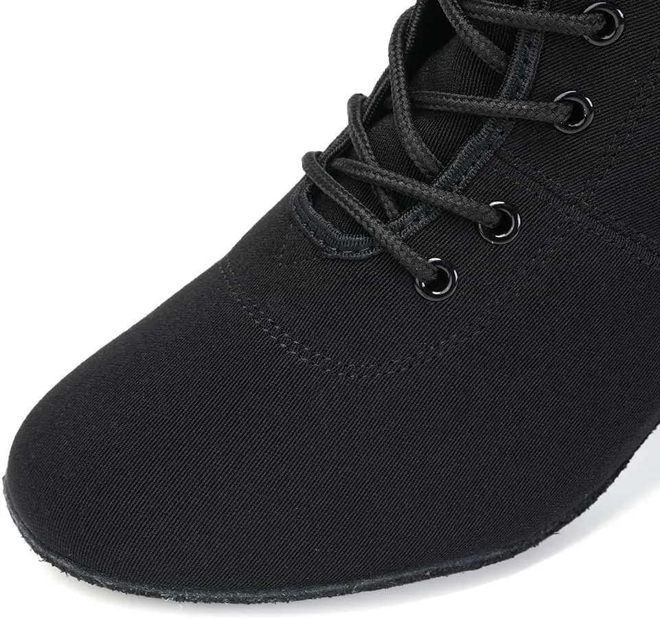 AOQUNFS Women Latin Dance Shoes Ballroom Lace-up Salsa Practice Dance Shoes,Model GB-NJB