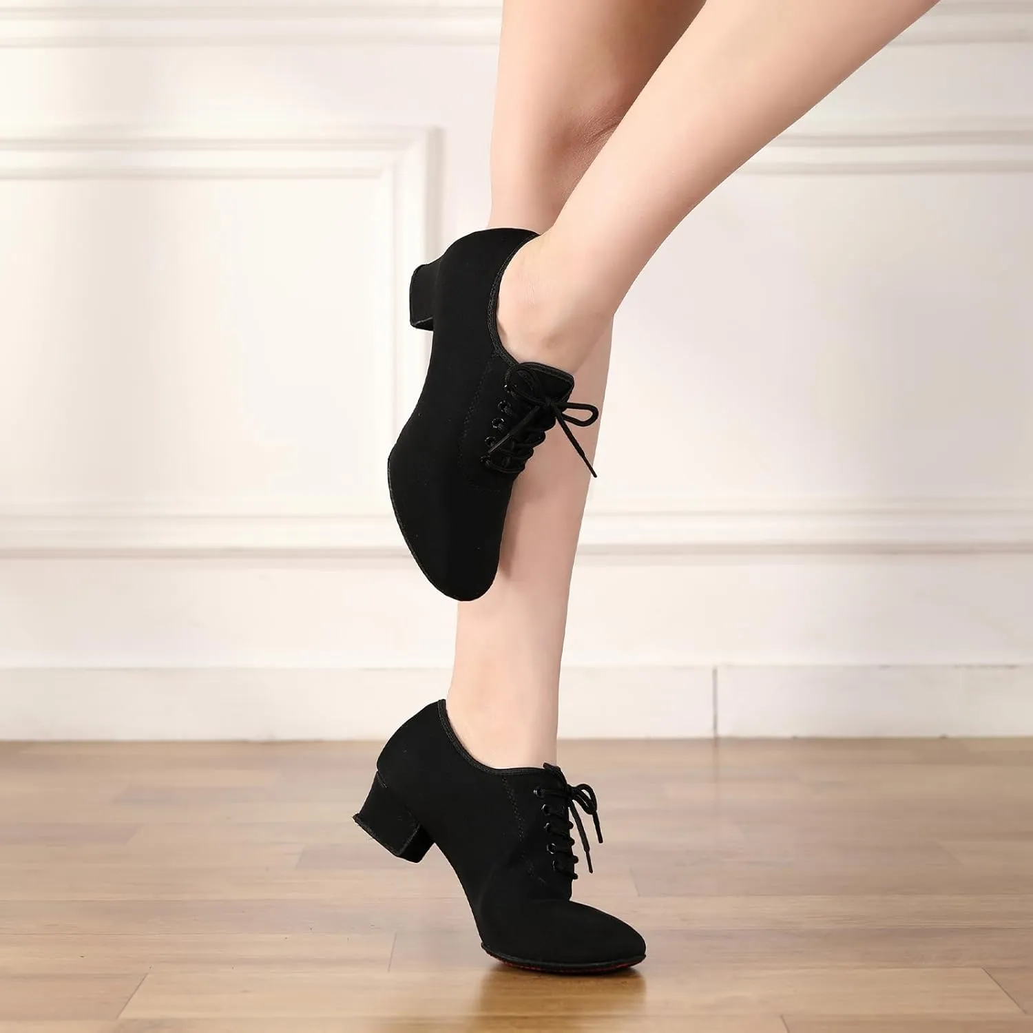 AOQUNFS Women's Latin Dance Shoes Ballroom Salsa Split-Sole Rhythm Teaching Professional Practice Dancing Shoes