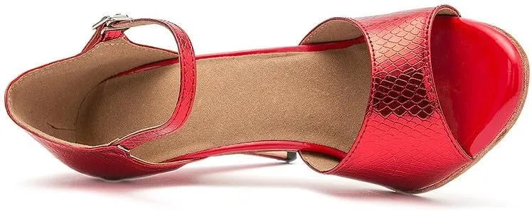 AOQUNFS Women's Latin Dance Shoes Open Toe Ballroom Salsa Tango Dance Performance Shoes