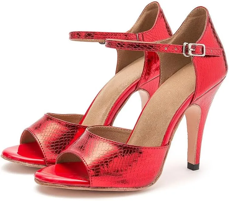 AOQUNFS Women's Latin Dance Shoes Open Toe Ballroom Salsa Tango Dance Performance Shoes