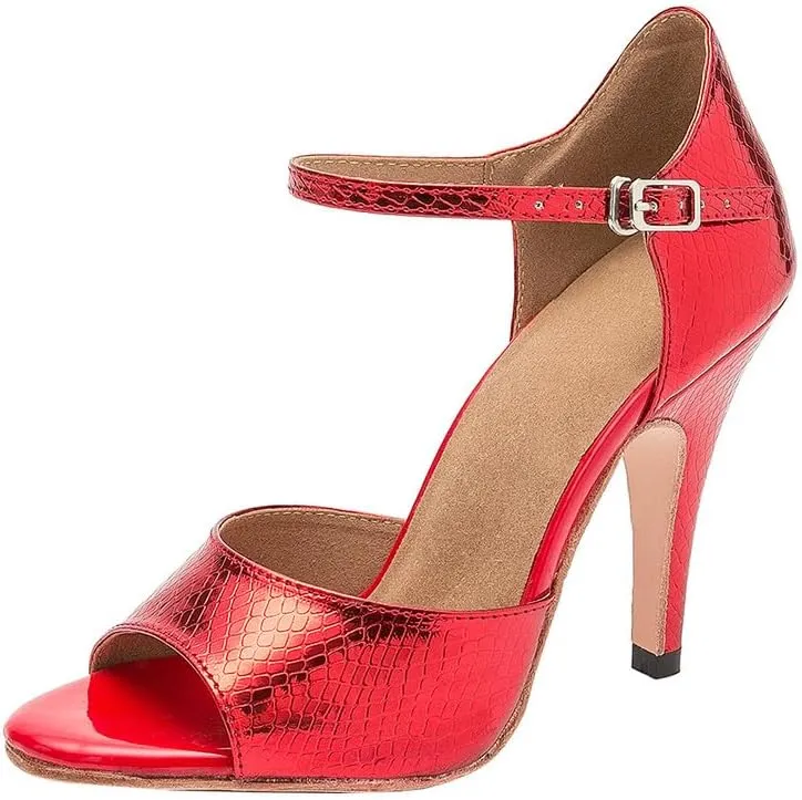 AOQUNFS Women's Latin Dance Shoes Open Toe Ballroom Salsa Tango Dance Performance Shoes