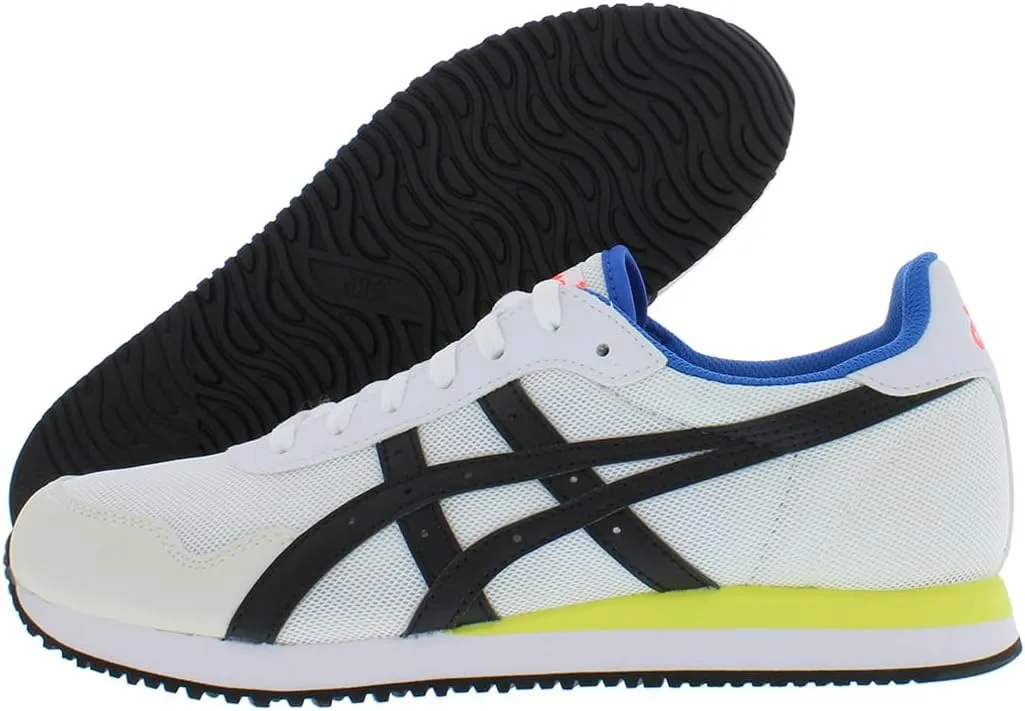 ASICS Tiger Runner Mens Shoes Size 8, Color: Cloud White/Onyx Black/Pearl White