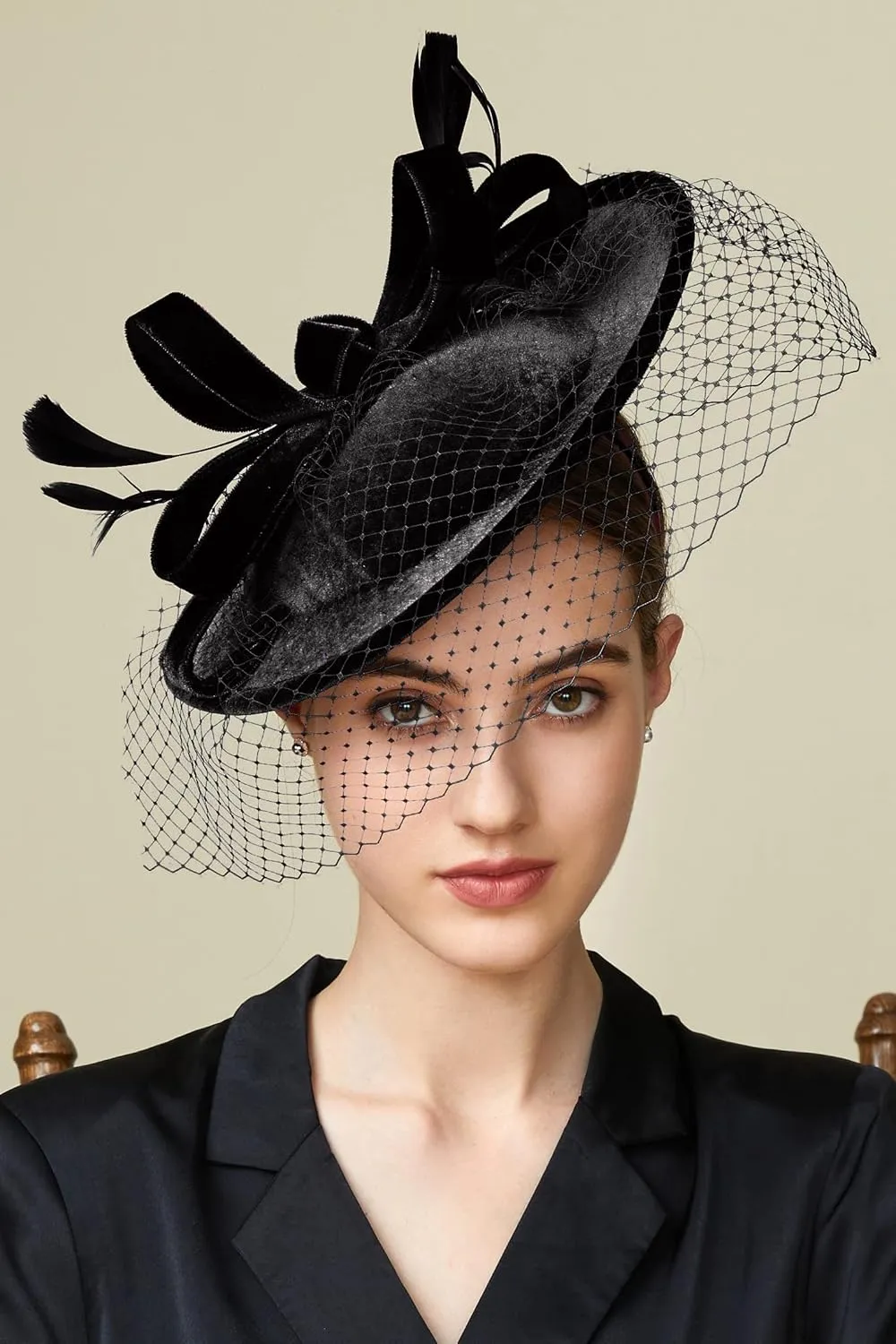BABEYOND Tea Party Fascinator Kentucky Hat Fascinator Cocktail Pillbox Hat Derby Headband