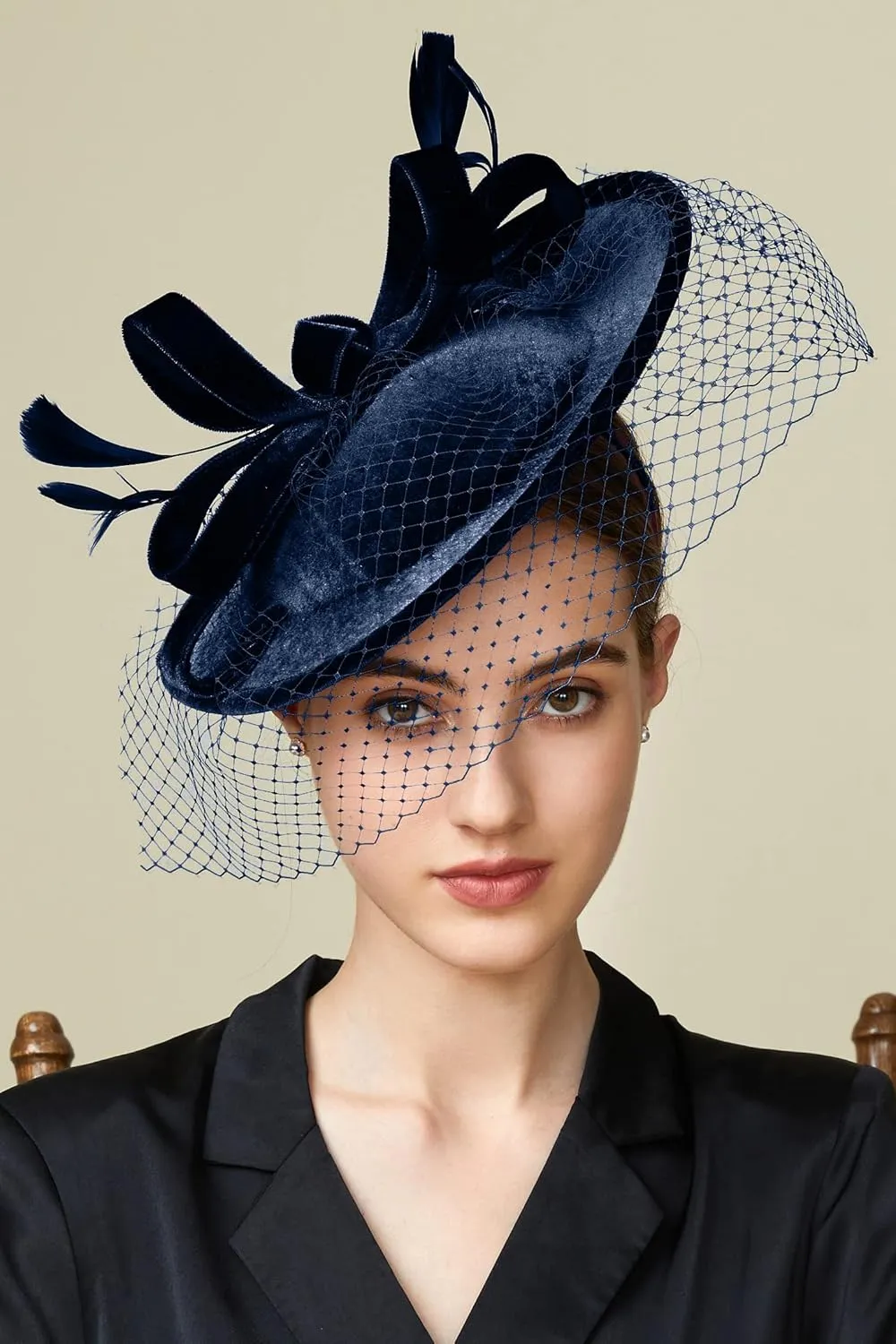 BABEYOND Tea Party Fascinator Kentucky Hat Fascinator Cocktail Pillbox Hat Derby Headband