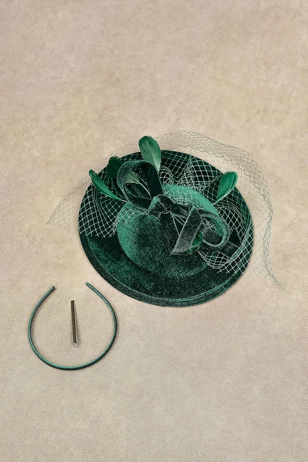 BABEYOND Tea Party Fascinator Kentucky Hat Fascinator Cocktail Pillbox Hat Derby Headband