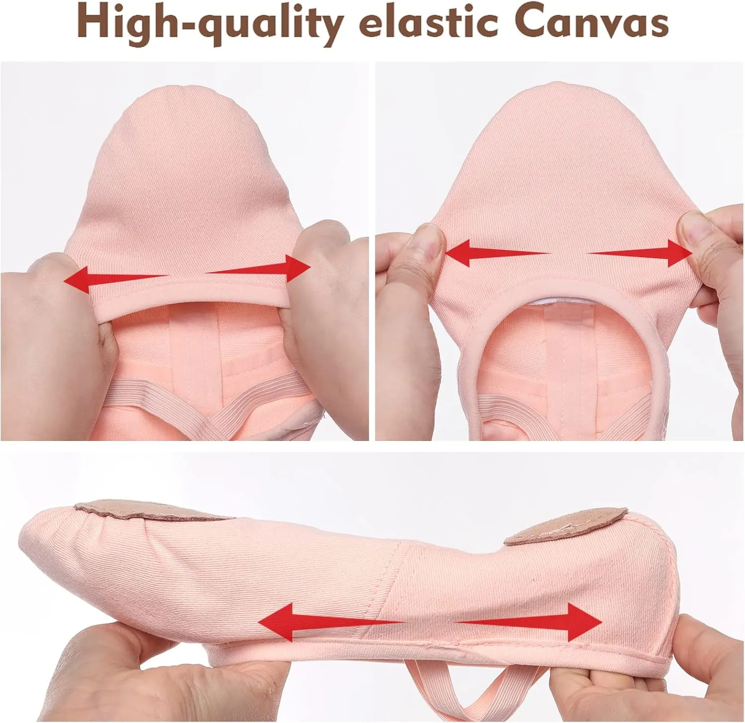 Ballet Shoes for Women Girls, Ballet Slipper Dance Shoes Stretch Canvas for Teen Adults
