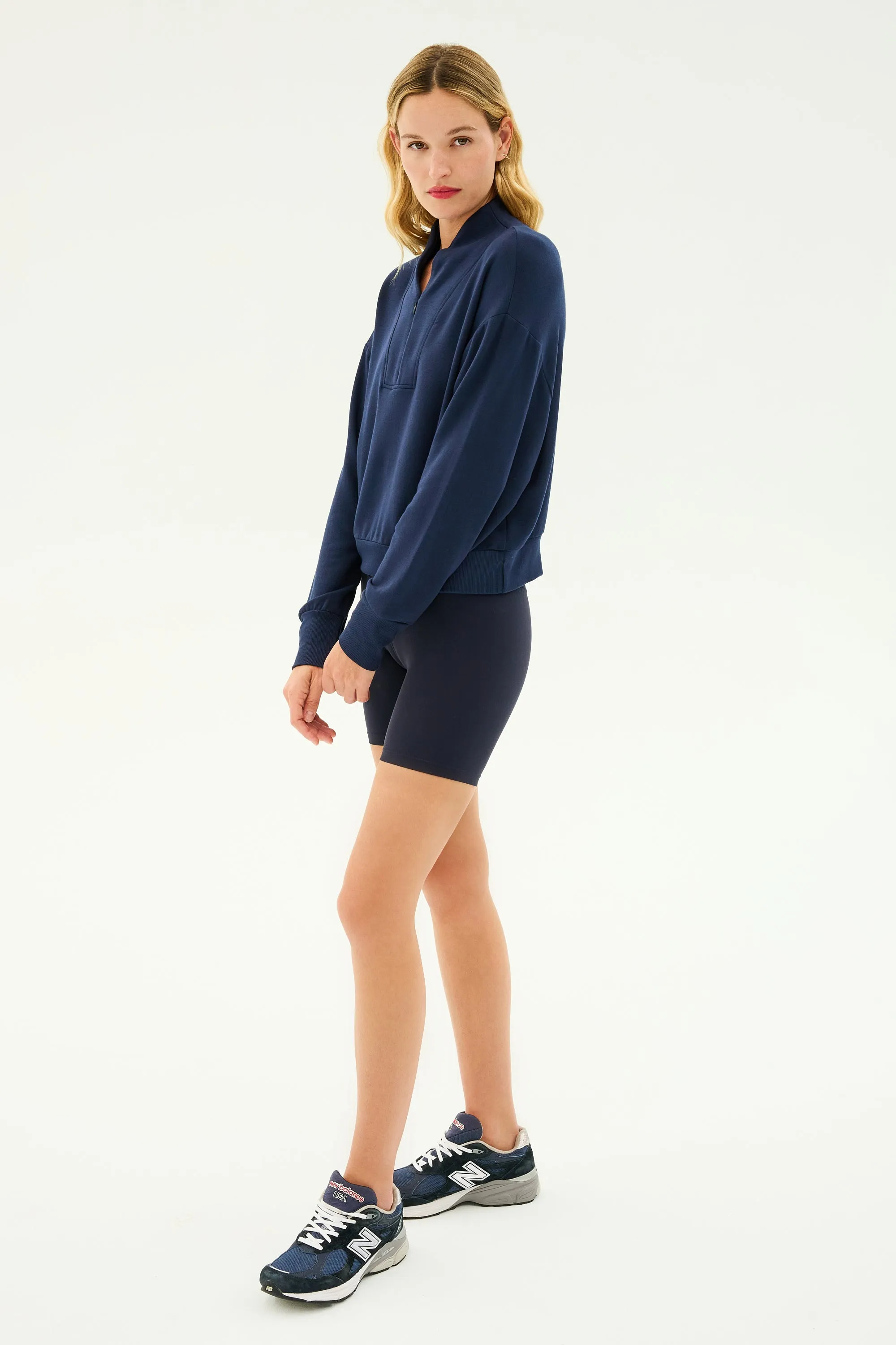 Birdie Fleece Half Zip - Indigo
