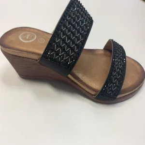 Black Slip-On Sandal