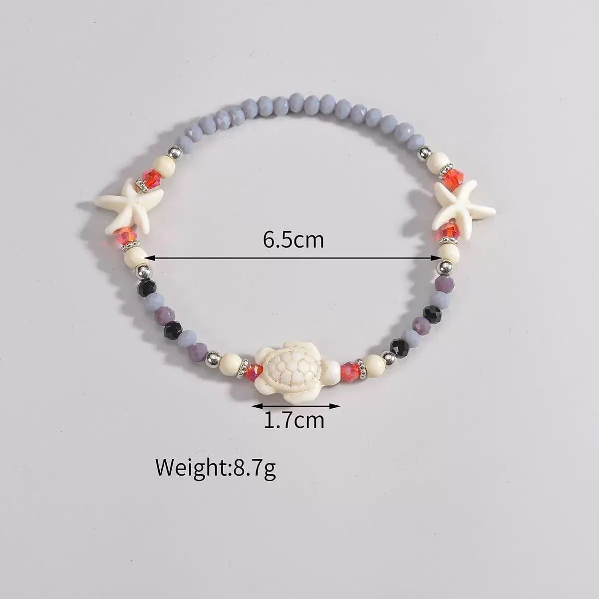 Boho Bead Anklets Barefoot Sandals Adjustable Link Anklet Multilayerd Ankle Bracelate Elastic Stretch Summer Beach Foot Chain Vacation Gift For Women Friendship
