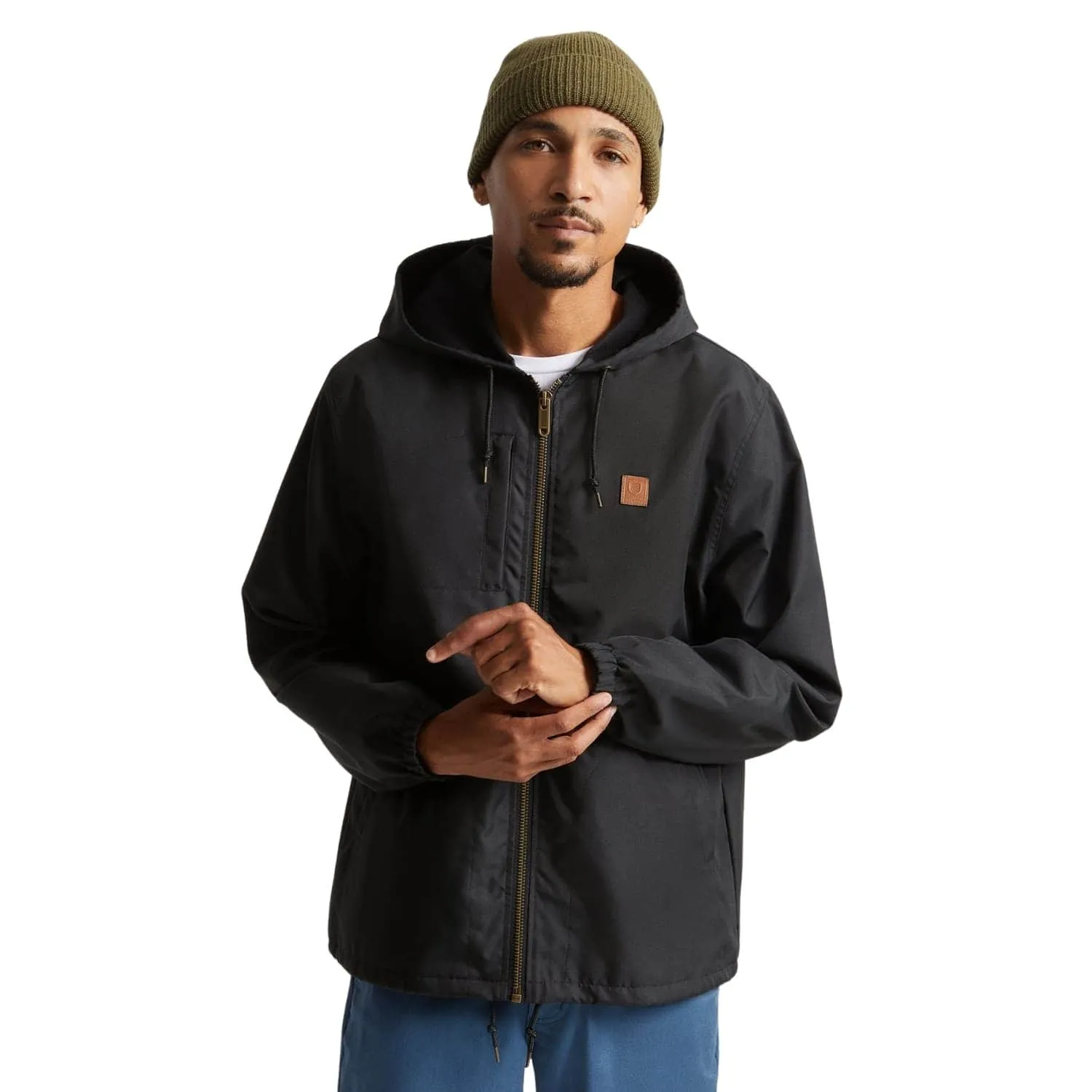 Brixton Claxton Beta Zip Hooded Jacket - Black