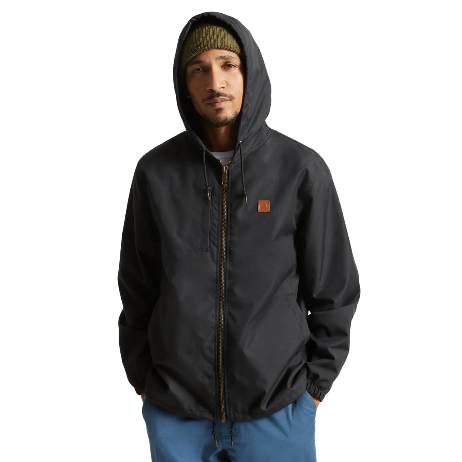 Brixton Claxton Beta Zip Hooded Jacket - Black
