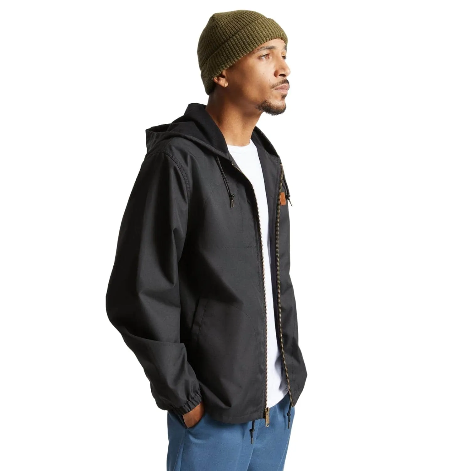 Brixton Claxton Beta Zip Hooded Jacket - Black
