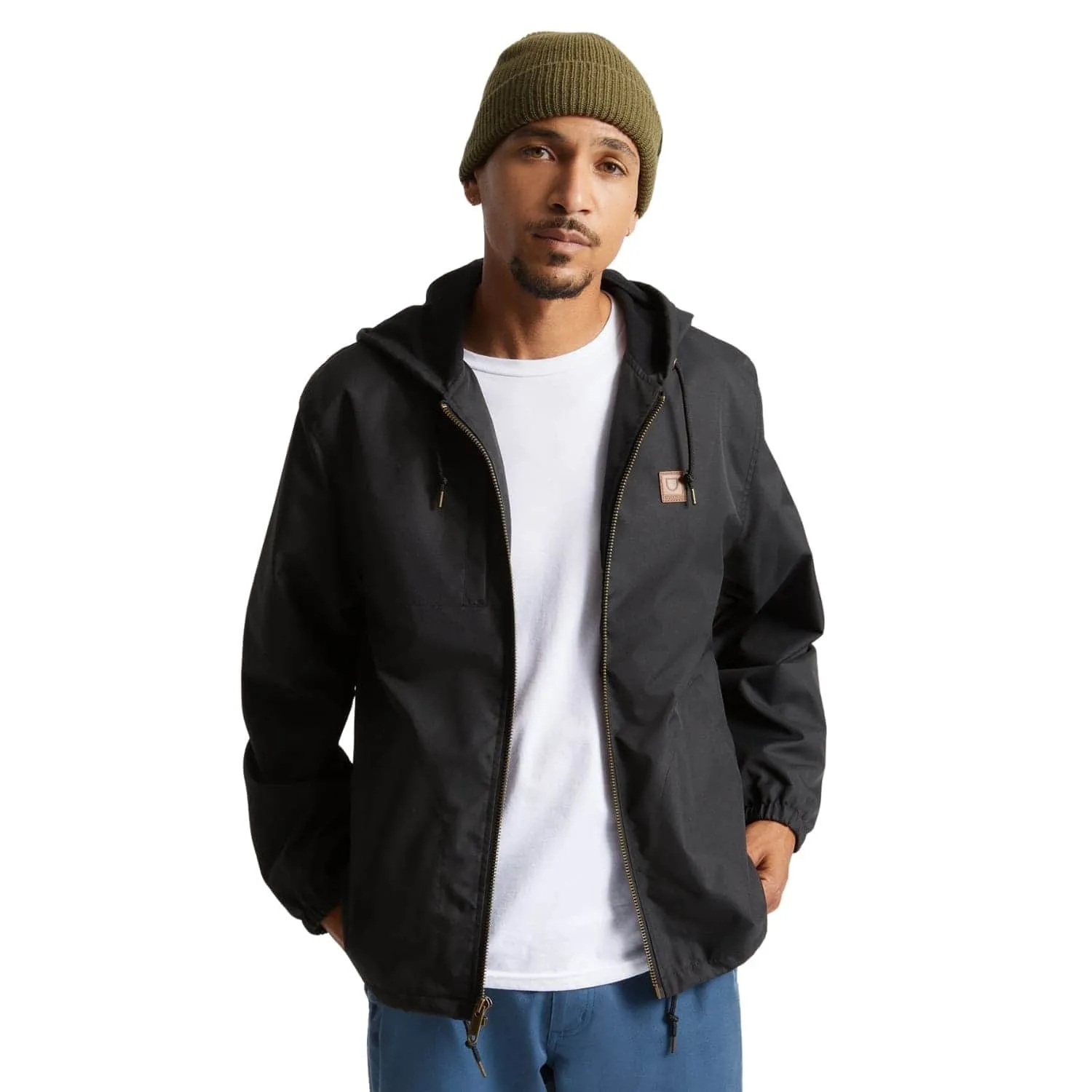Brixton Claxton Beta Zip Hooded Jacket - Black