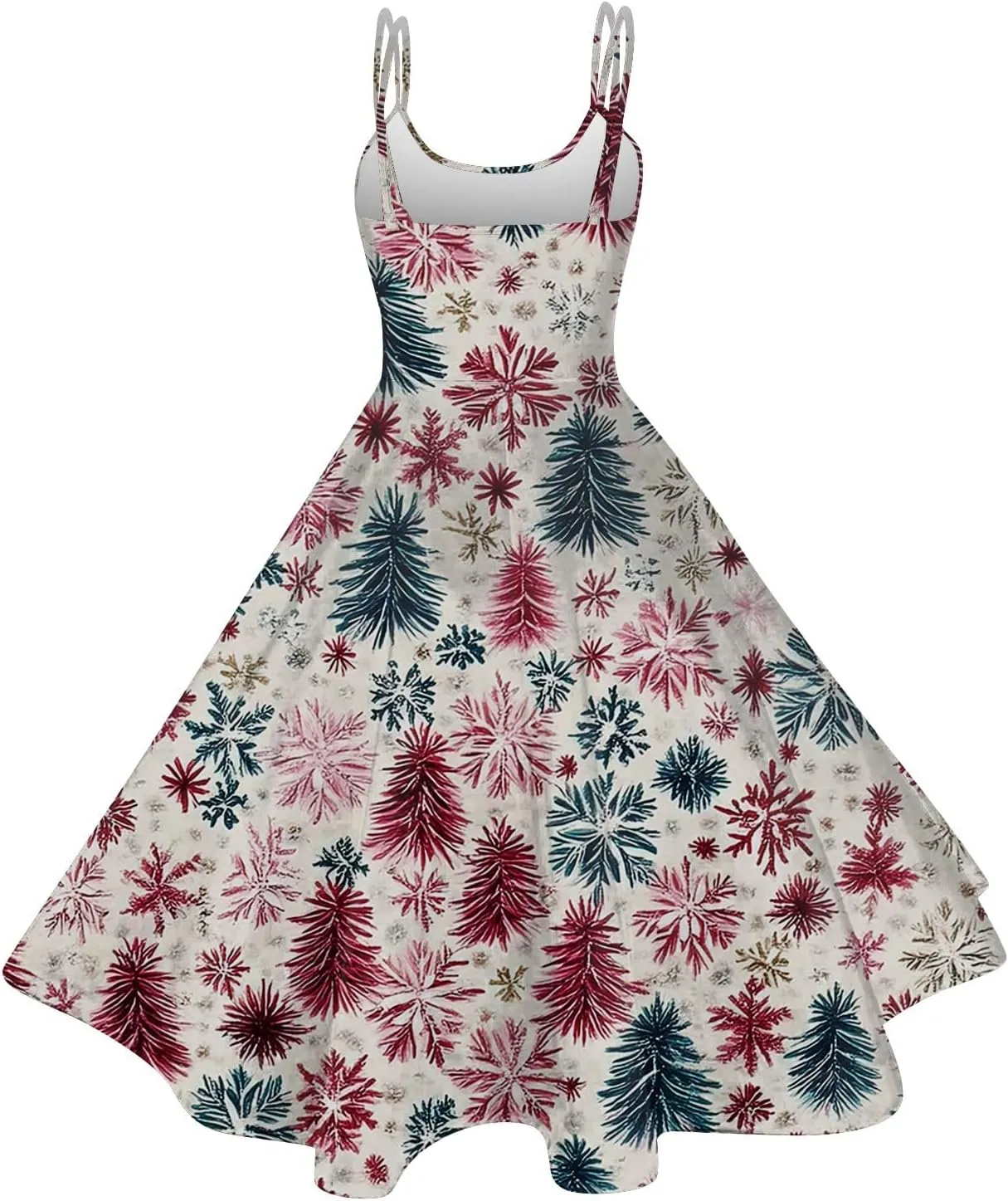 Christmas Party Dresses for Women Off The Shoulder Sexy Strappy Crew Neck Dresses Fashion Party Holiday Slip Dress