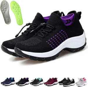 Comfort Wear Orthowear Shoes for Women, Comfortwear Ortho Stretch Cushion Shoes, Air Cushion Orthopedic Walking Nurse Sneakers Wide Width Fit with Insoles