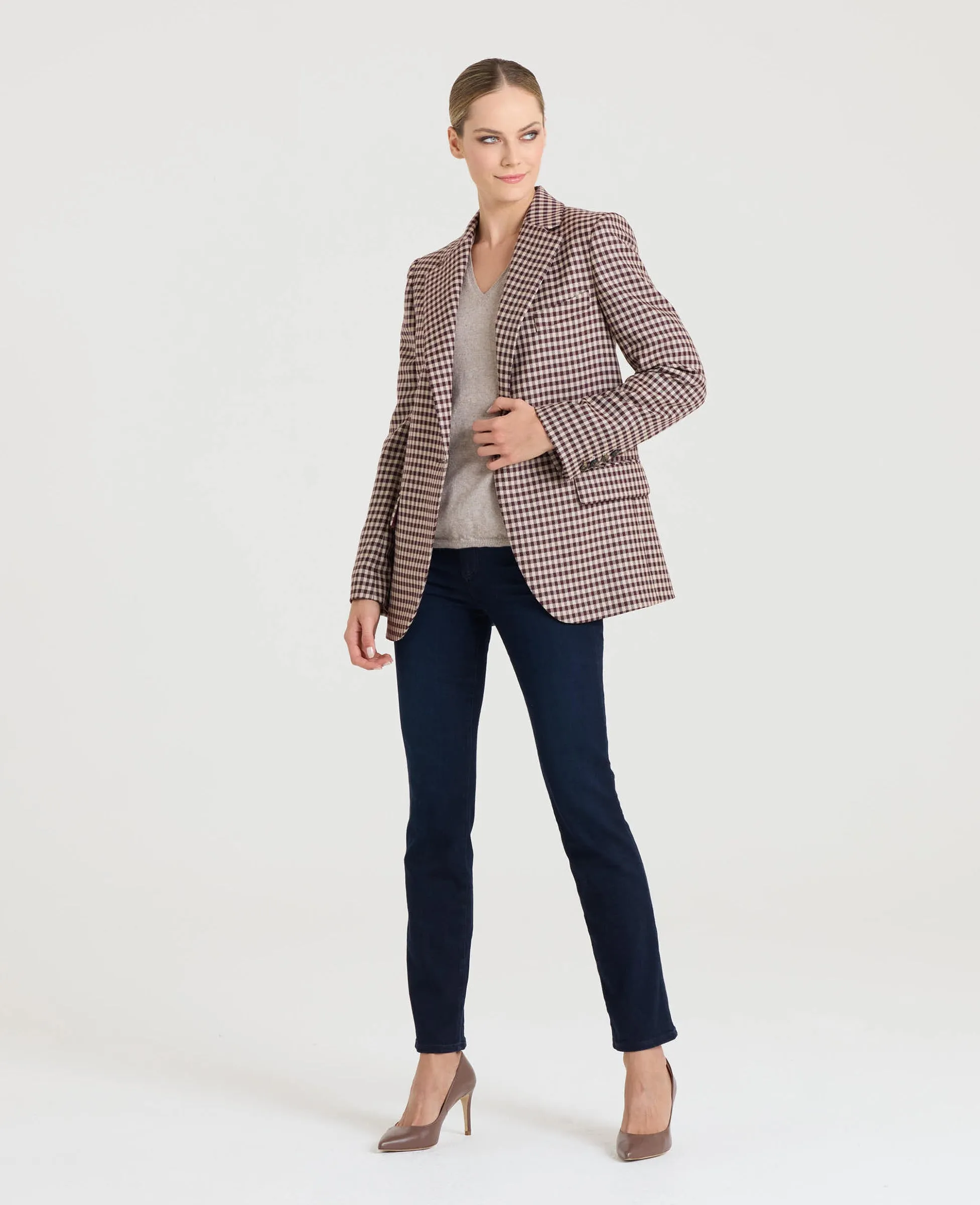 Crofton Single Breasted Check Jacket