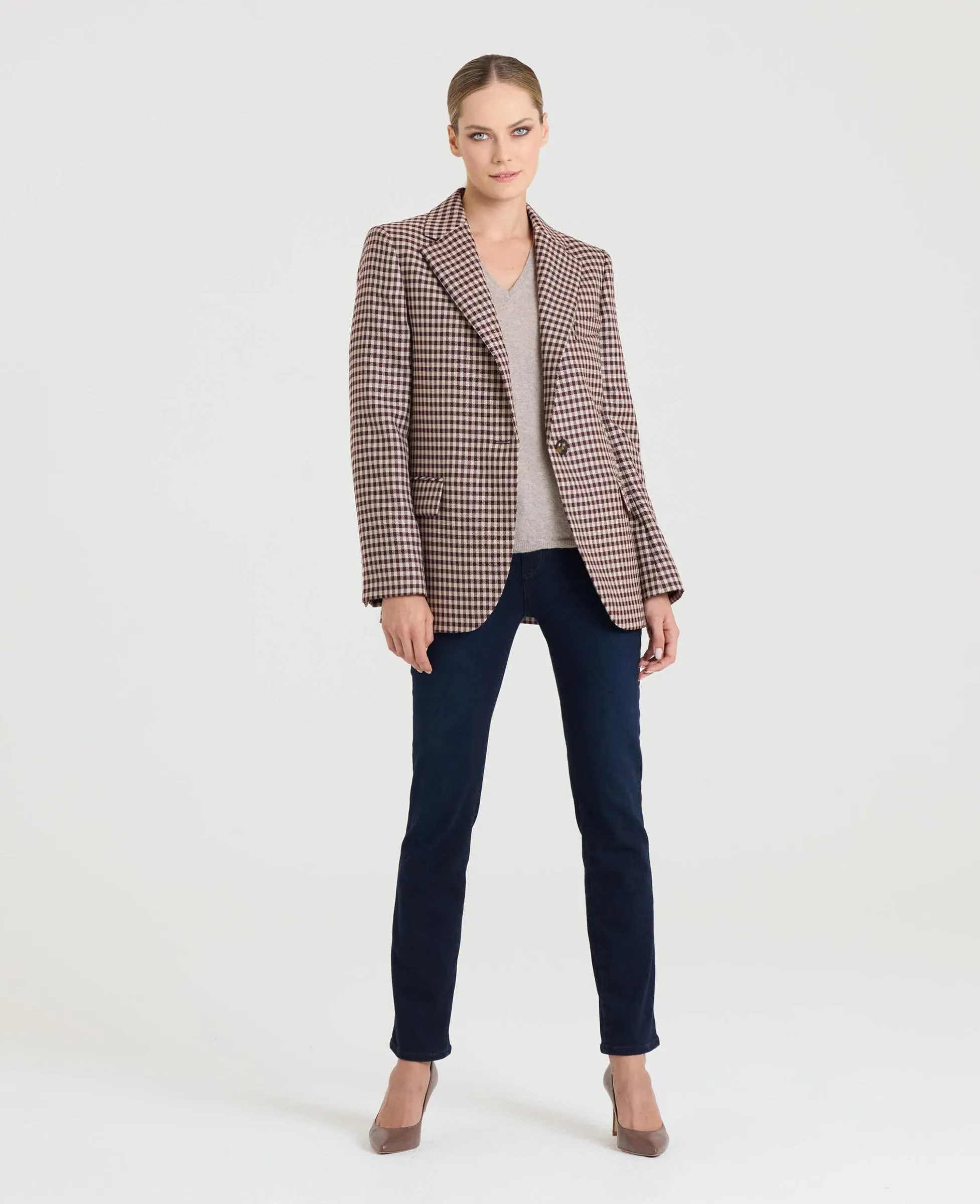 Crofton Single Breasted Check Jacket