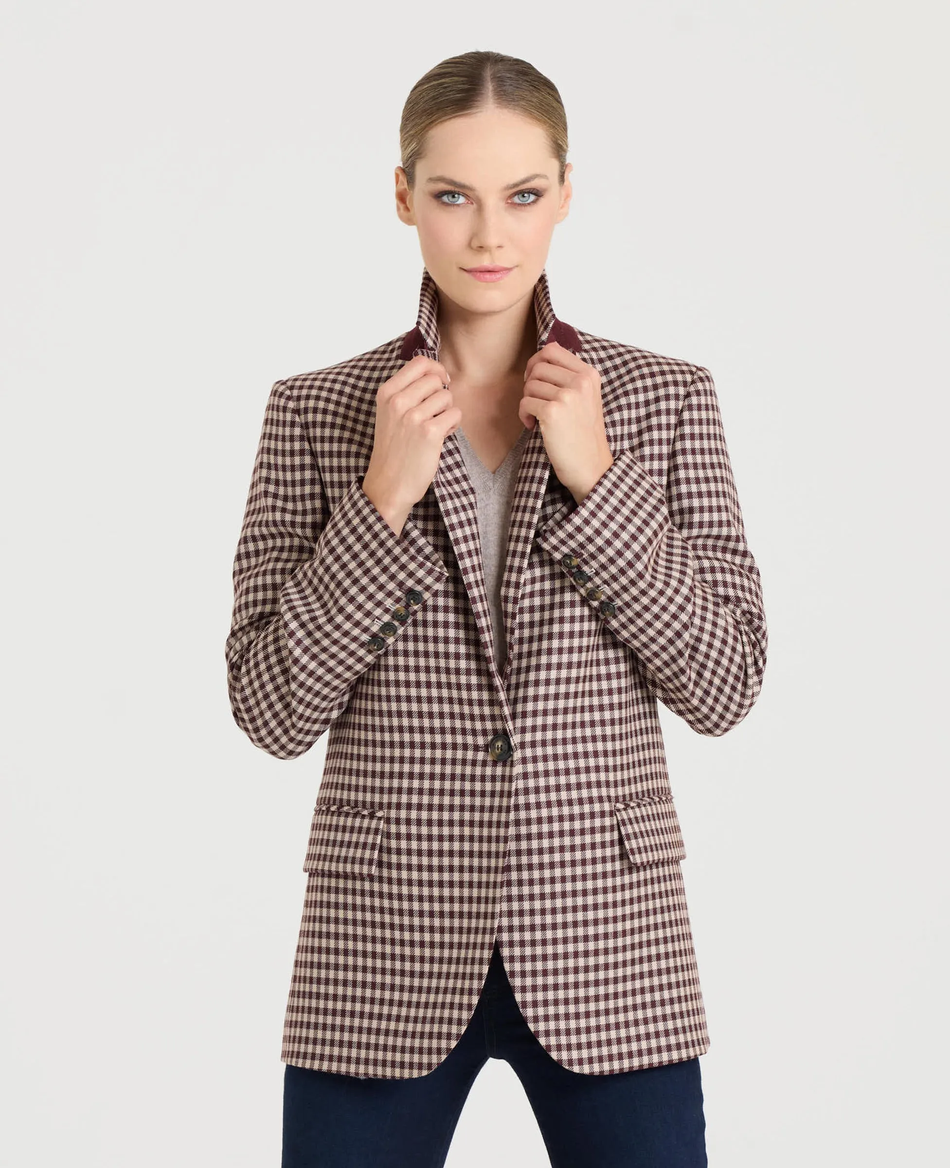 Crofton Single Breasted Check Jacket