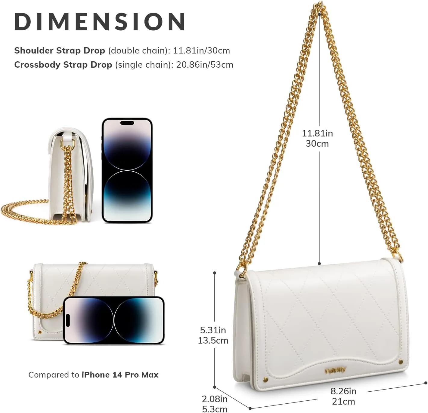 Crossbody Purse for Women Black Quilted Patent Leather Trendy Clutch Bag with Gold Chain for Night Out Party