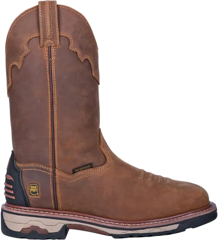 Dan Post Mens Blayde Waterproof Steel Toe Work Safety Shoes Casual - Brown - Size 12 D