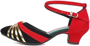 DKZSYIM Women's Latin Dance Shoes Ballroom Practice Performance Dance Shoes Model DYBJ