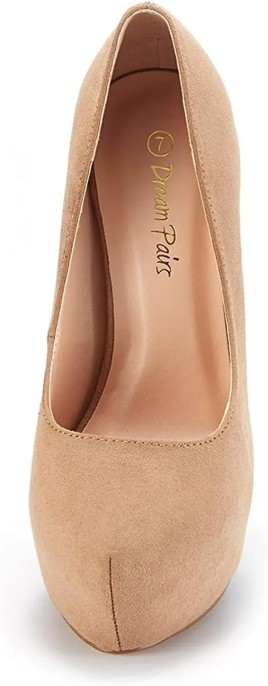 DREAM PAIRS Women's Swan-30 High Heel Platform Dress Pump Shoes