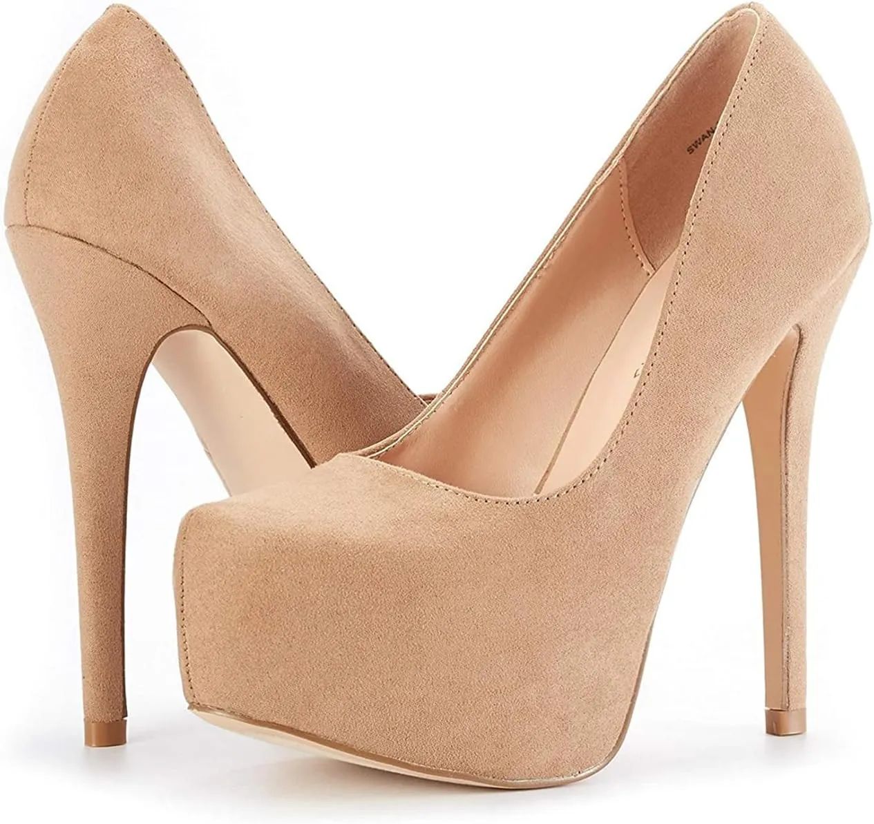 DREAM PAIRS Women's Swan-30 High Heel Platform Dress Pump Shoes