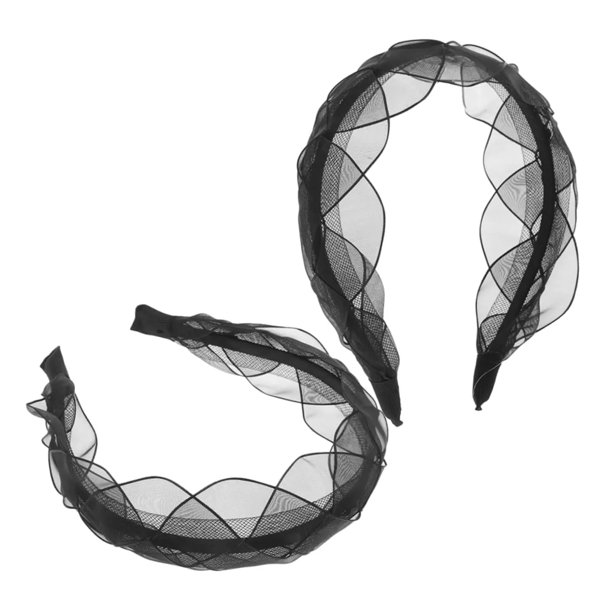 Elegant Mesh Hairband 2pcs Hairband Woven Petal Mesh Headband for Lady for Lady Decorative Headband for Women Girls Hair Accessories