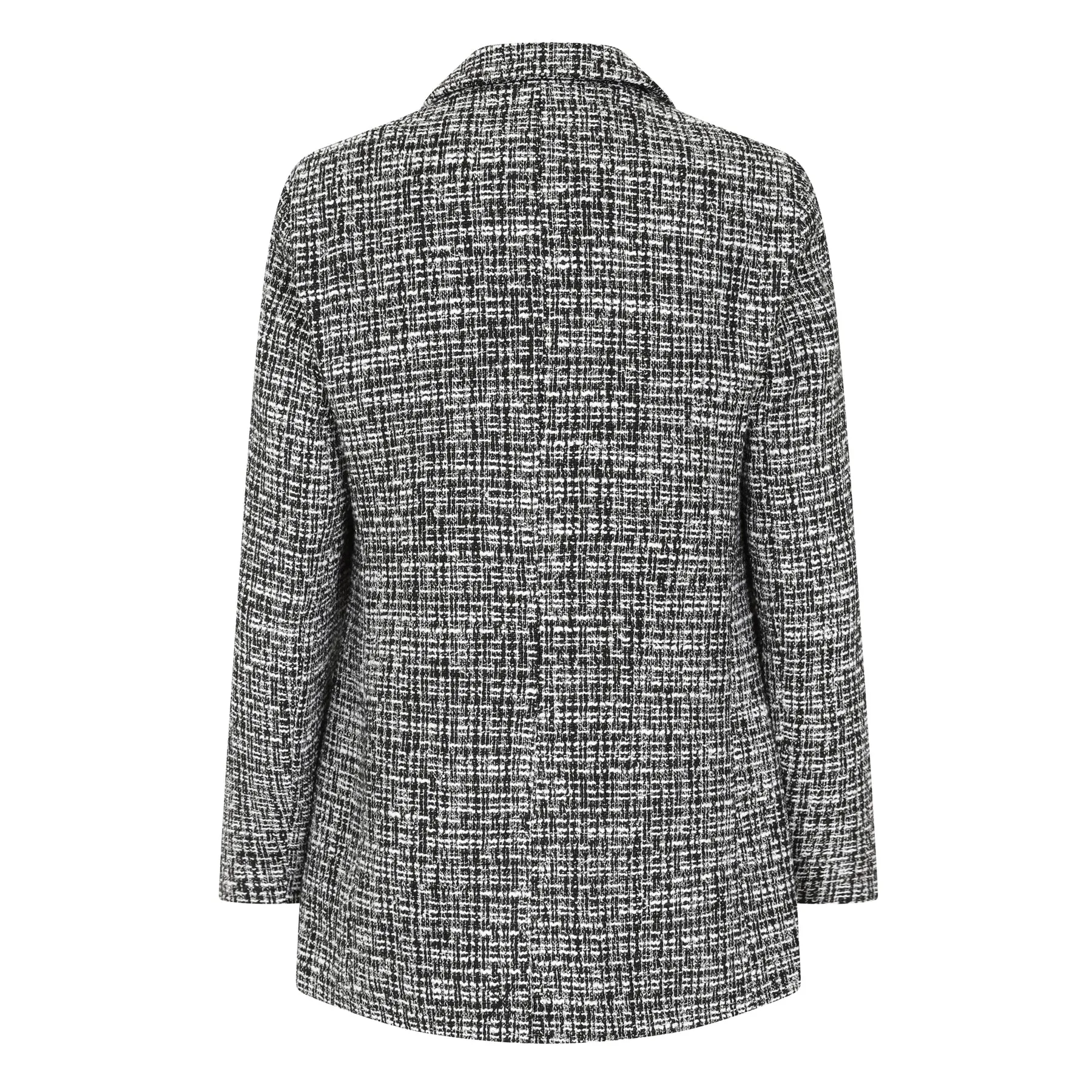 EMRECO Double Breasted Boucle Blazer