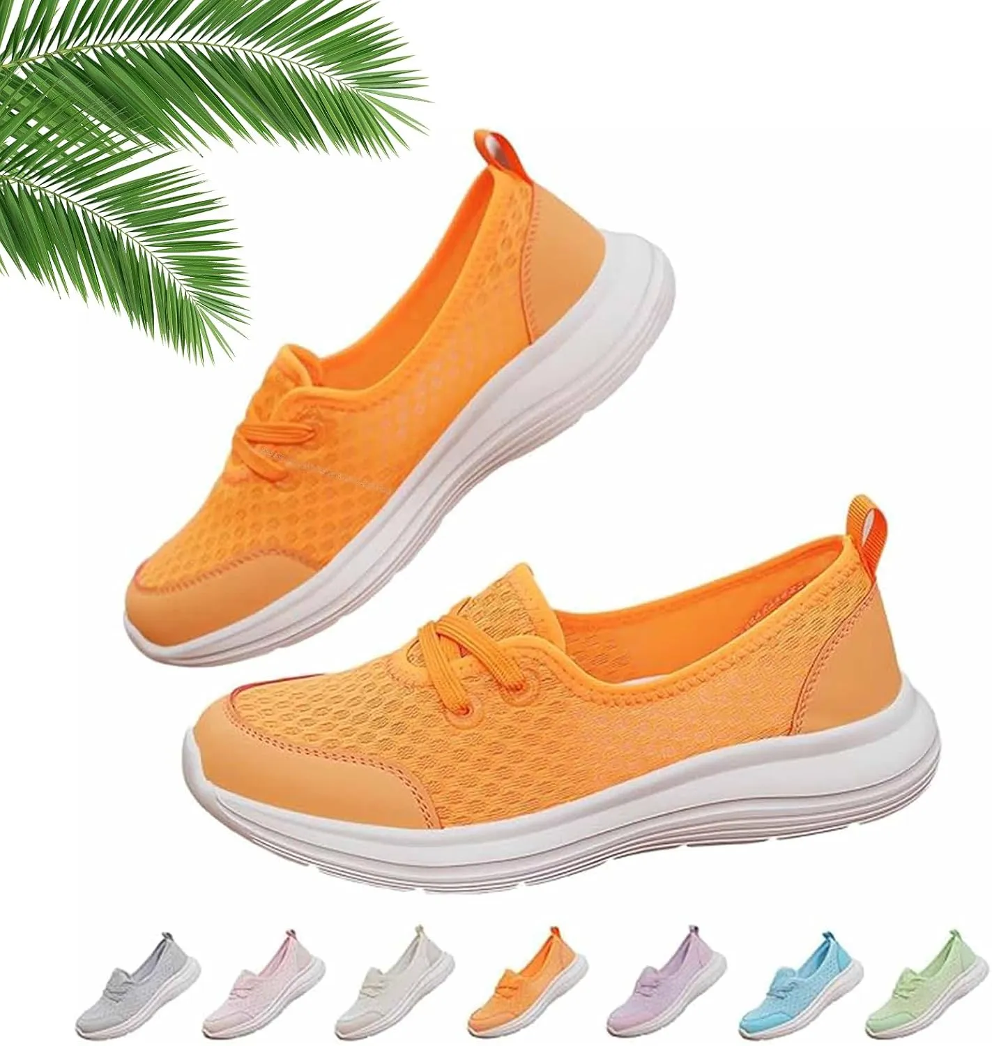Enjerr Orthopedic Shoes Womens, Lightweight Knitted Shoes, Slip On Sneakers Comfortable Breathable Comfort