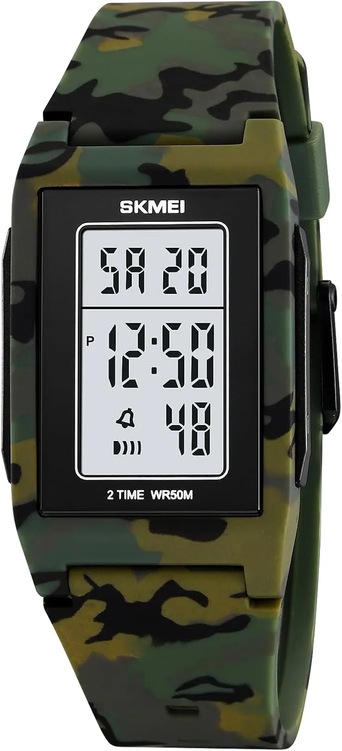 FANMIS Men's Fashion Minimalist Digital Quartz Watches Business Ultra-Thin Wristwatch Military Sports Watch Waterproof for Unisex Casual Outdoor Watch