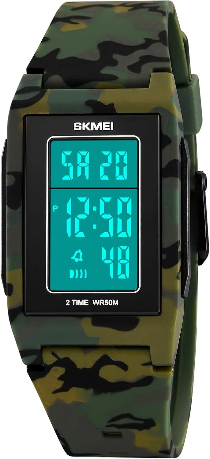 FANMIS Men's Fashion Minimalist Digital Quartz Watches Business Ultra-Thin Wristwatch Military Sports Watch Waterproof for Unisex Casual Outdoor Watch