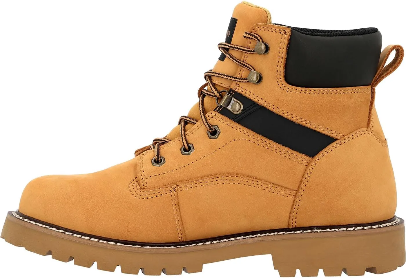 Georgia Boot Mens Core 37 6 Inch Steel Toe Work Safety Shoes Casual - Brown