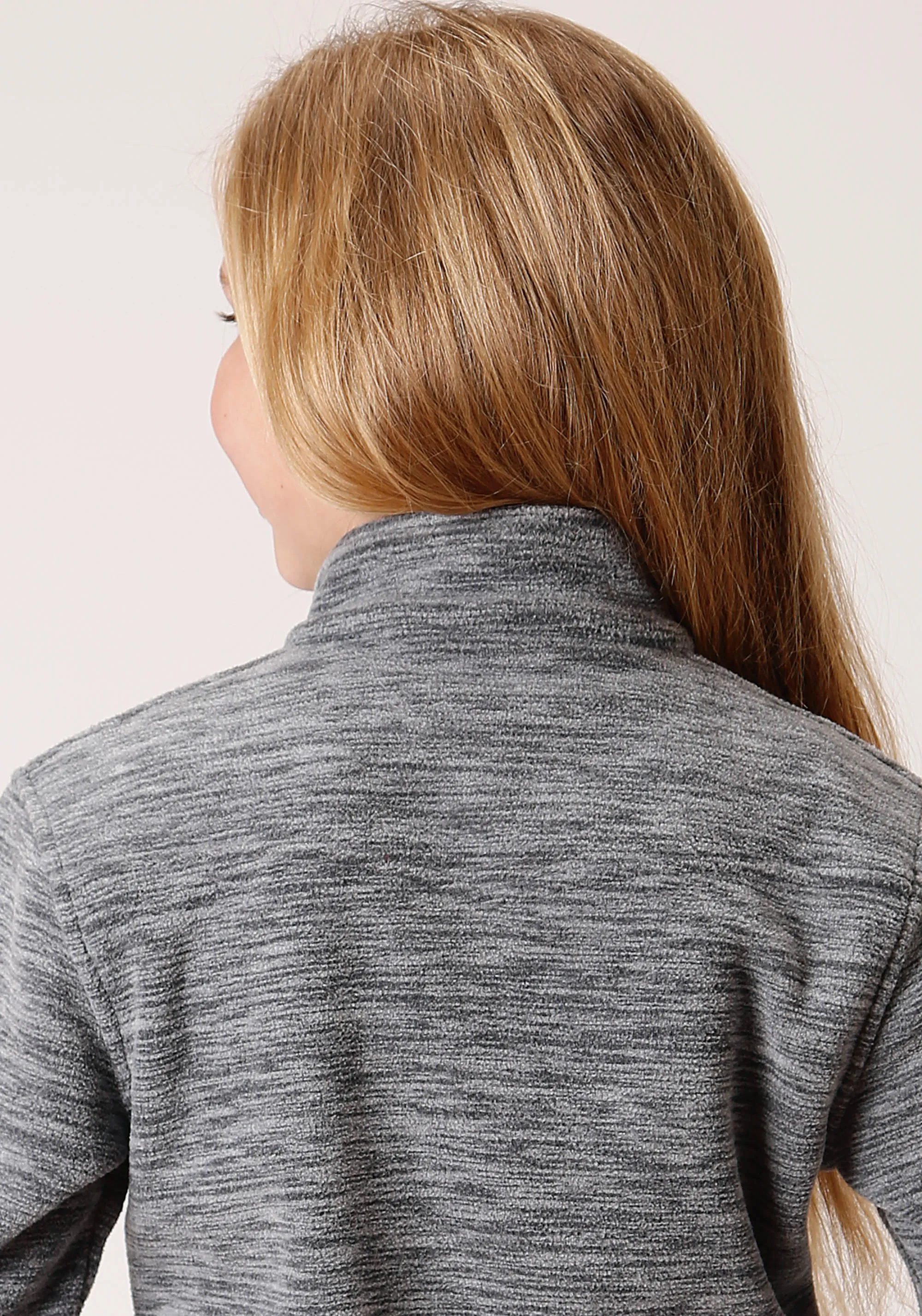 Girl's Grey Micro Fleece Jacket