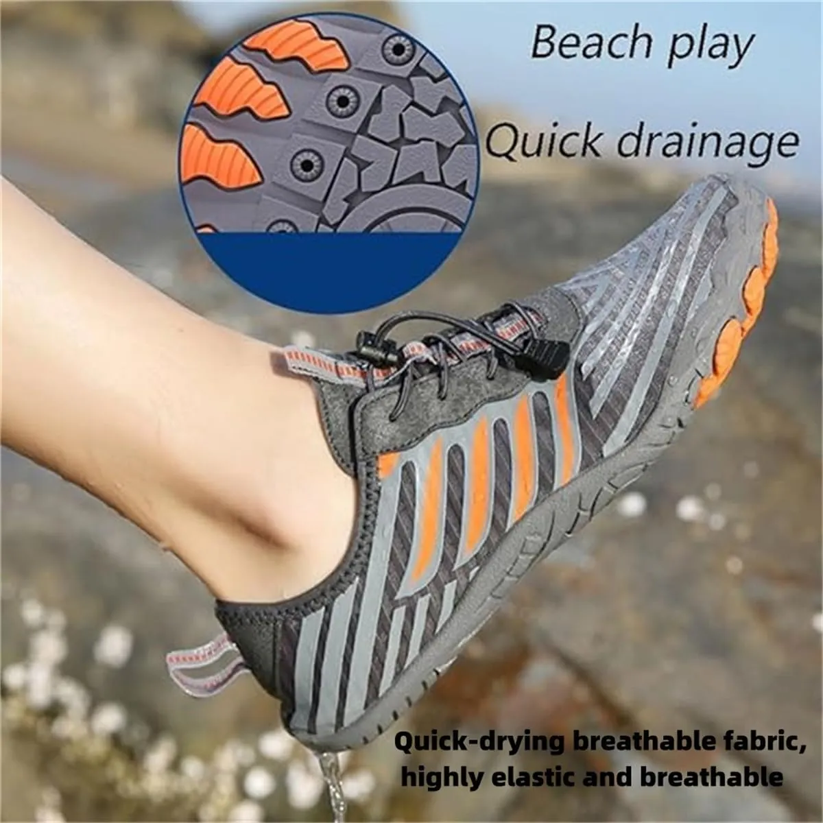 Grounding Shoes with Copper, Grounded Barefoot Footwear for Women Men, Hike Barefoot Footwear Outdoor Waterproof Non-Slip