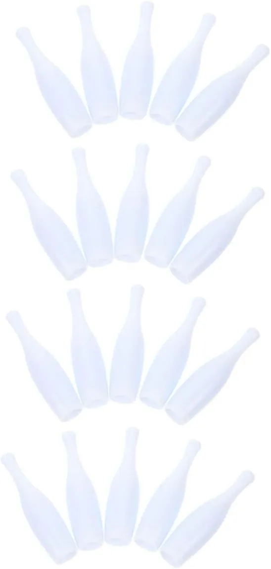 HANABASS 30Pcs Mini Indoor Bowling Pin Bowling Pin Accessories for Tabletop Games for Family Gatherings Parties and Bowling Party Favor