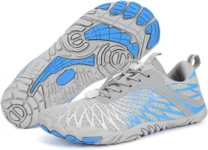 Hike Barefoot Shoes for Autumn Winter, Upgraded Thickened Minimalist Barefoot Shoes Women Men Non-Slip & Wide Toe Zero Drop Athletic Hiking Trail Running Shoe