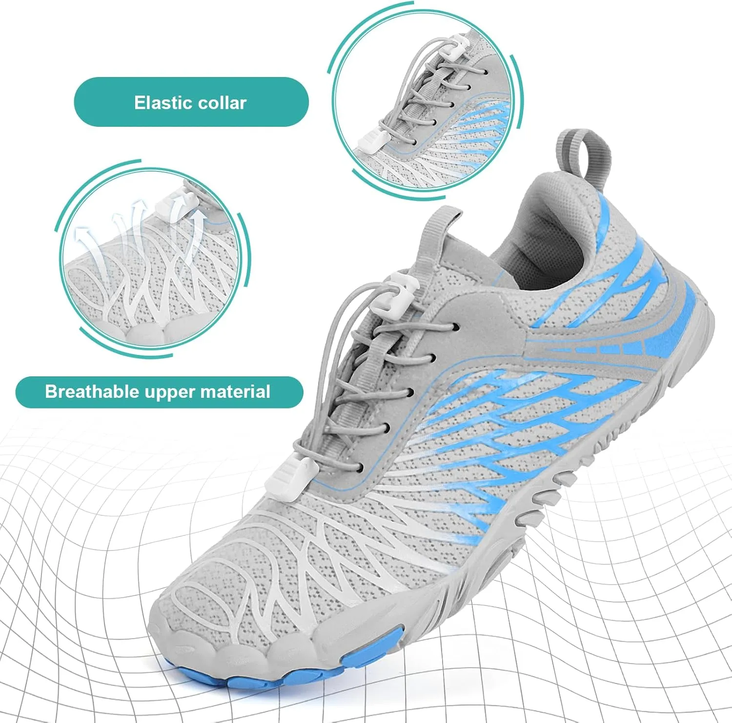 Hike Barefoot Shoes for Autumn Winter, Upgraded Thickened Minimalist Barefoot Shoes Women Men Non-Slip & Wide Toe Zero Drop Athletic Hiking Trail Running Shoe
