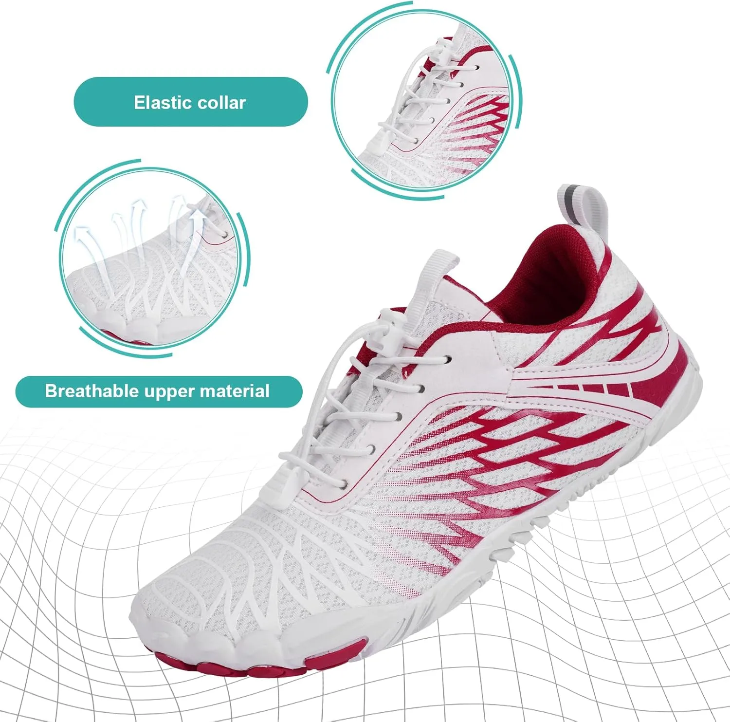 Hike Barefoot Shoes for Autumn Winter, Upgraded Thickened Minimalist Barefoot Shoes Women Men Non-Slip & Wide Toe Zero Drop Athletic Hiking Trail Running Shoe