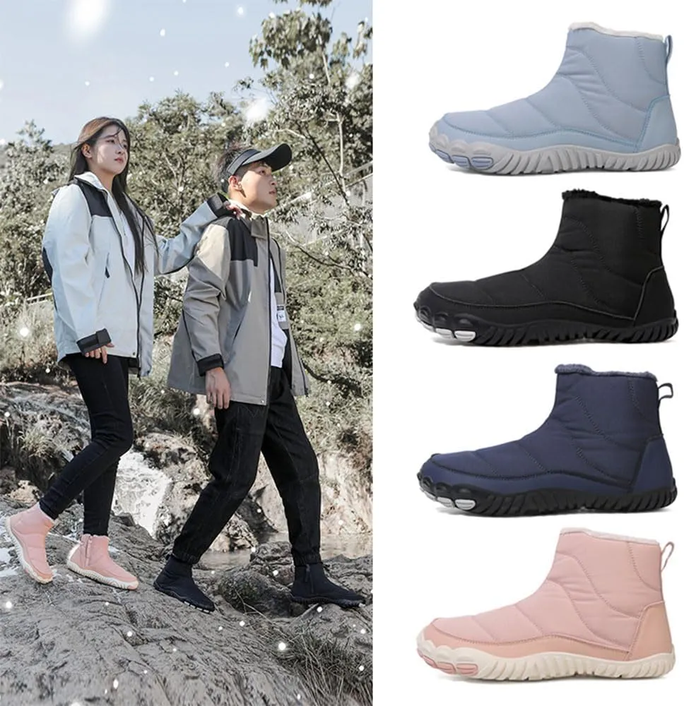 Hike Winter Footwear Barefoot Shoes Women, Winter Barefoot Shoes Wide Toe Box Men, Non-Slip & Waterproof Barefoot Boots Walking