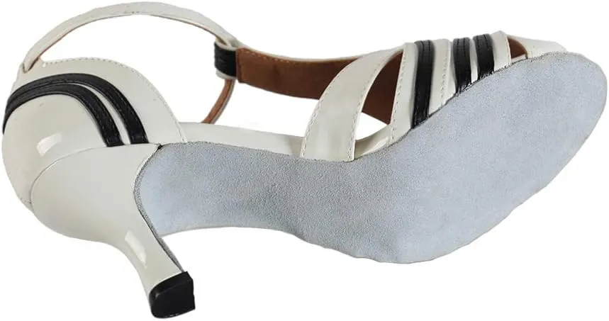 HIPPOSEUS Womens Latin Ballroom Dance Shoes Open Toe Salsa Bachata Social Dancing Performance Shoes,Model YCL020