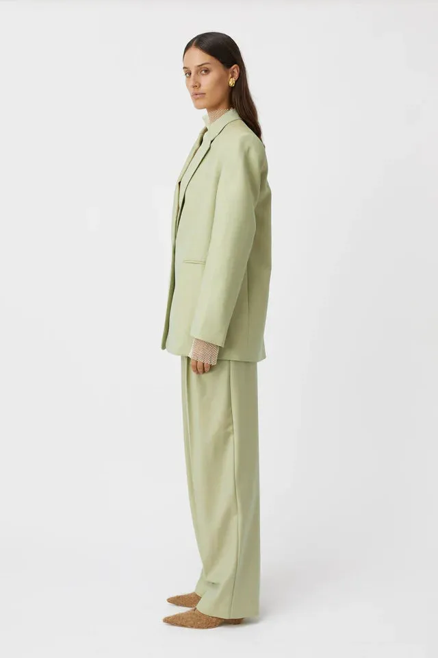 Jaccard Wool Blazer Lime Blue