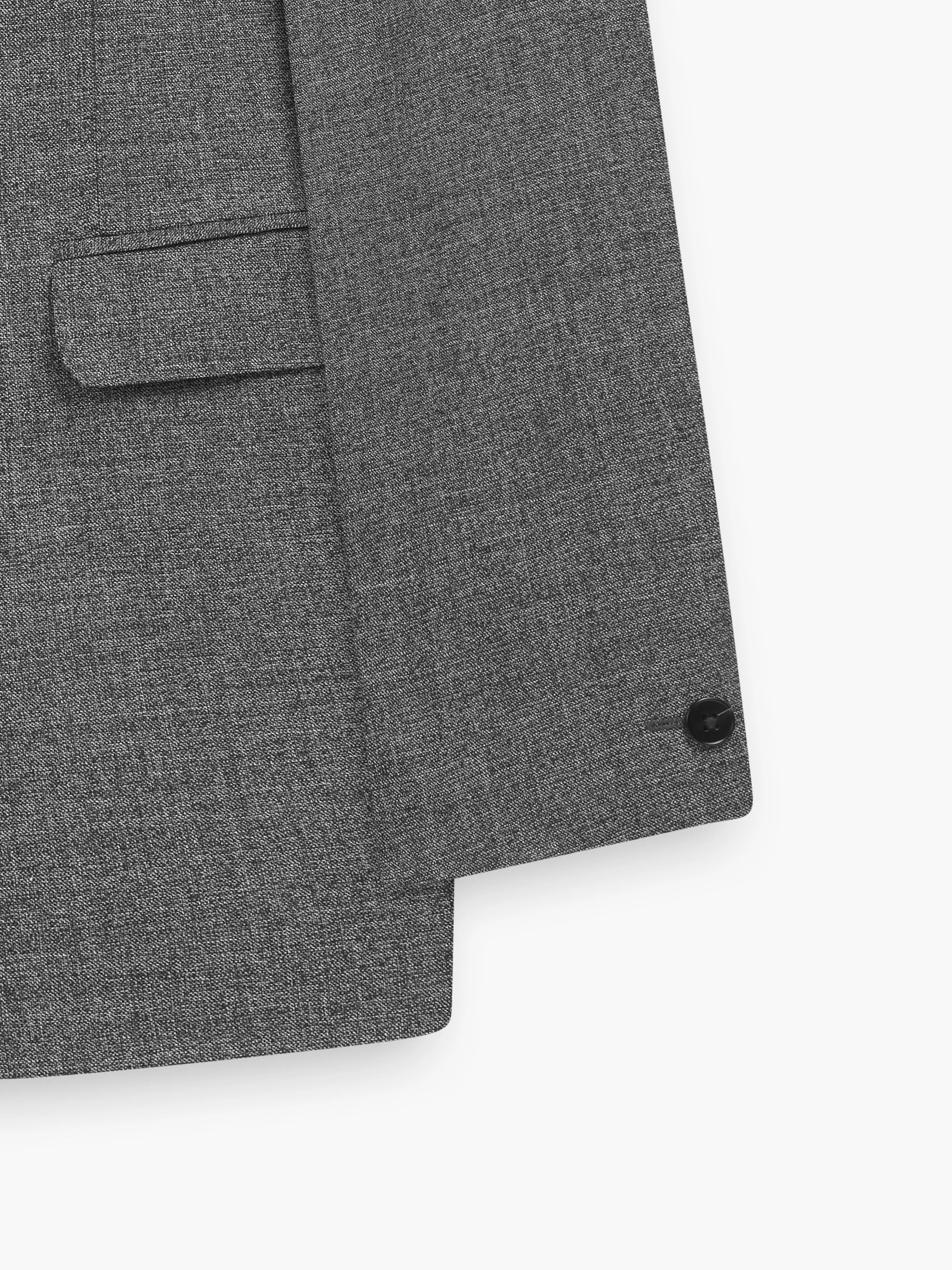 Jordan Polywool Skinny Grey Sharkskin Suit Jacket