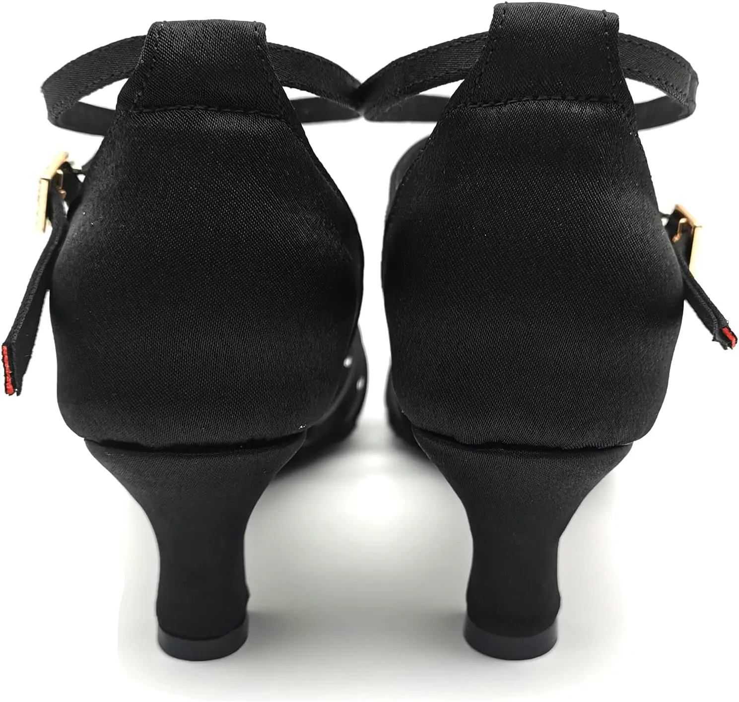 Latin Dance Shoes for Women Satin Professional Indoors ONLY Ballroom Salsa Cha-cha Practice Performance Dance Shoes