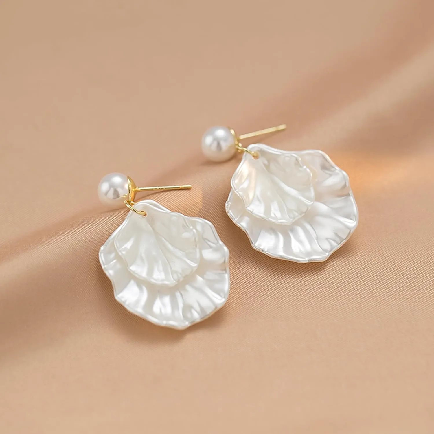 Long Pearl Earrings for Women 925 sterling silver Pearl Dangle Earrings Hypoallergenic Elegant Wedding Pearl Tassel Earrings for Bridal Christmas Gift